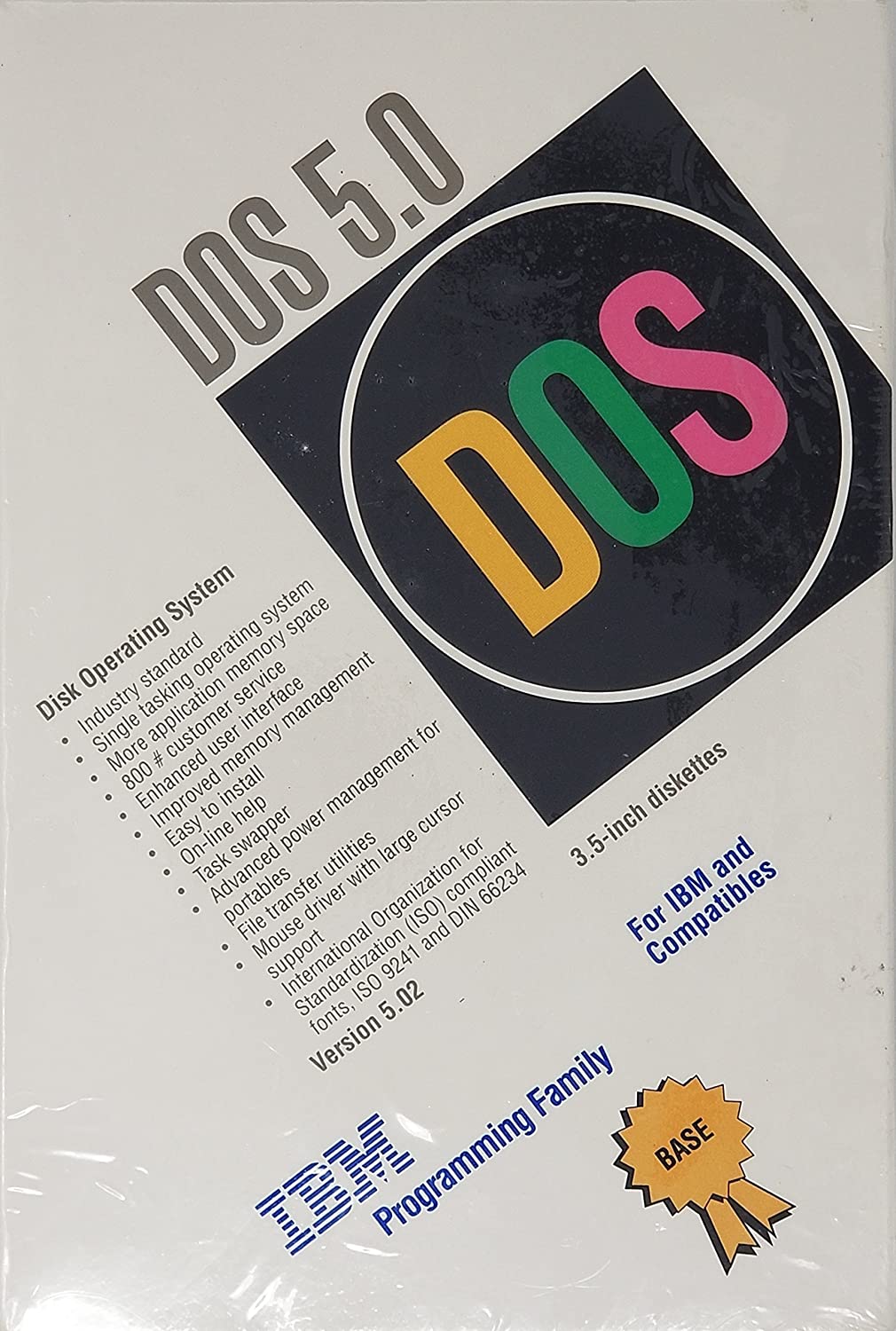 PC DOS packaging