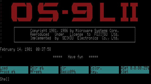 Sistema operativo OS-9 de Microware Systems 💾 Museo de la Informática